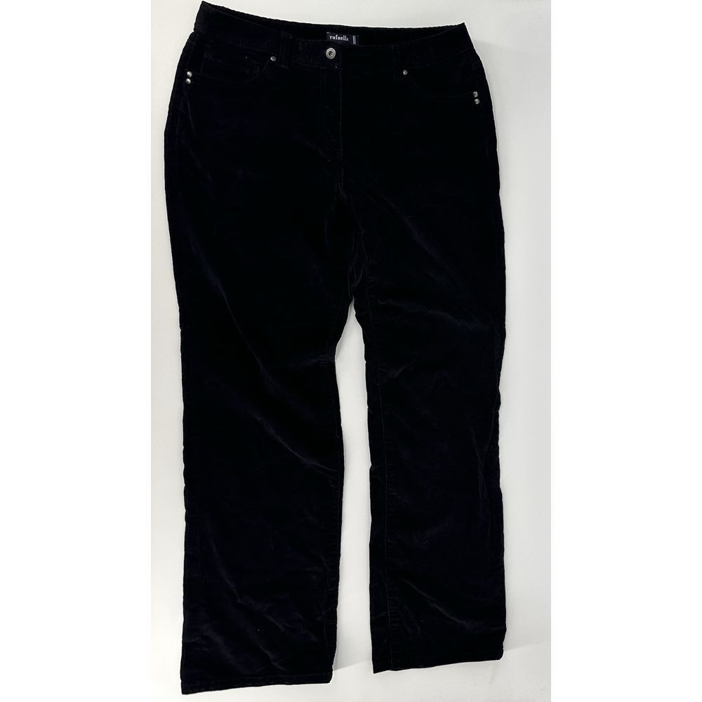 Rafaella Bootcut Women's size 12 Black Corduroy Pants